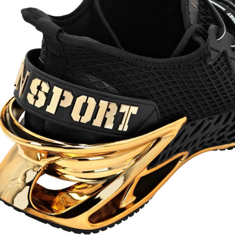 Philipp Plein Sport Thunder Force GenX 01 Black Gold Sneakers - Picture 9 of 12